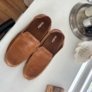 Kākaha Nia Olukai Men's Slip-On Leather Shoes